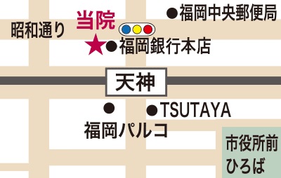 ABCクリニック美容外科・天神院の地図
