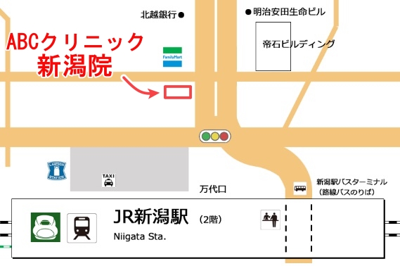 ABCクリニック美容外科・新潟院について・案内図