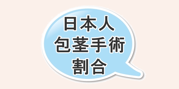 日本人が包茎手術を受けている割合について