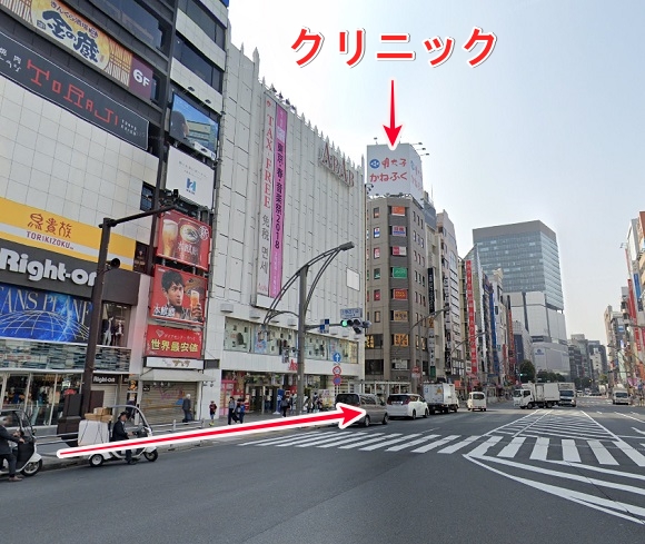 メンズライフクリニック上野院への行き方