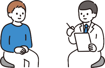 天神院の予約からカウンセリング・治療までの流れを示したイラスト