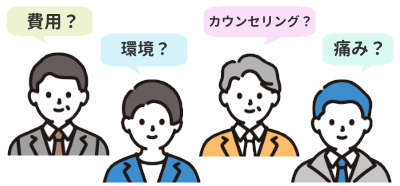 BOSSクリニック上野(ABCクリニック認定)の口コミを整理したイラスト