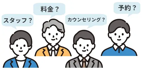 ABCクリニック名古屋院の口コミを整理したイラスト